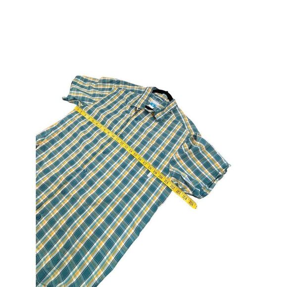 Columbia Men's Omni-Shade Short Sleeve Plaid Shirt Size L Sun Protection 100% Co - Picture 7 of 10